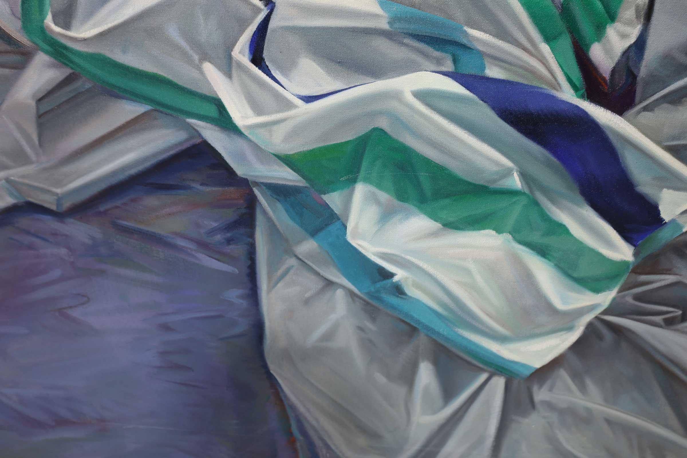 Groß Robert Marshall 'American/Utah', 1987 Öl auf Leinwand (Messing) im Angebot