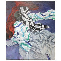 Large Robert Marshall 'American/Utah', 1987 Oil on Canvas