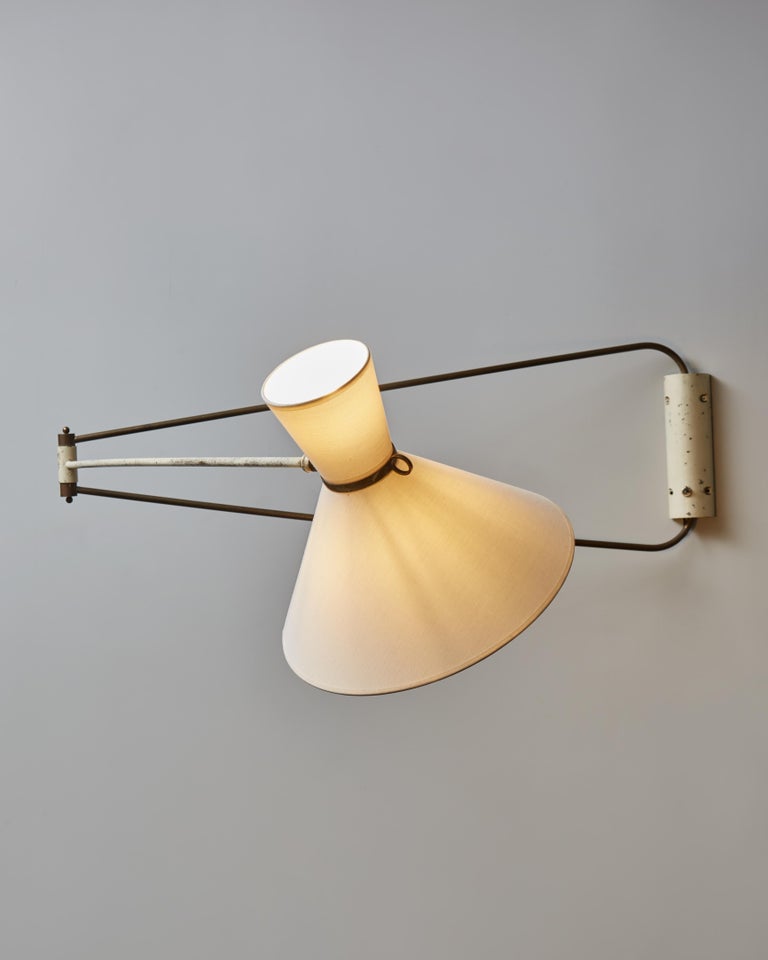 Large Robert Mathieu Extending Arm Wall Sconce For Sale at 1stDibs