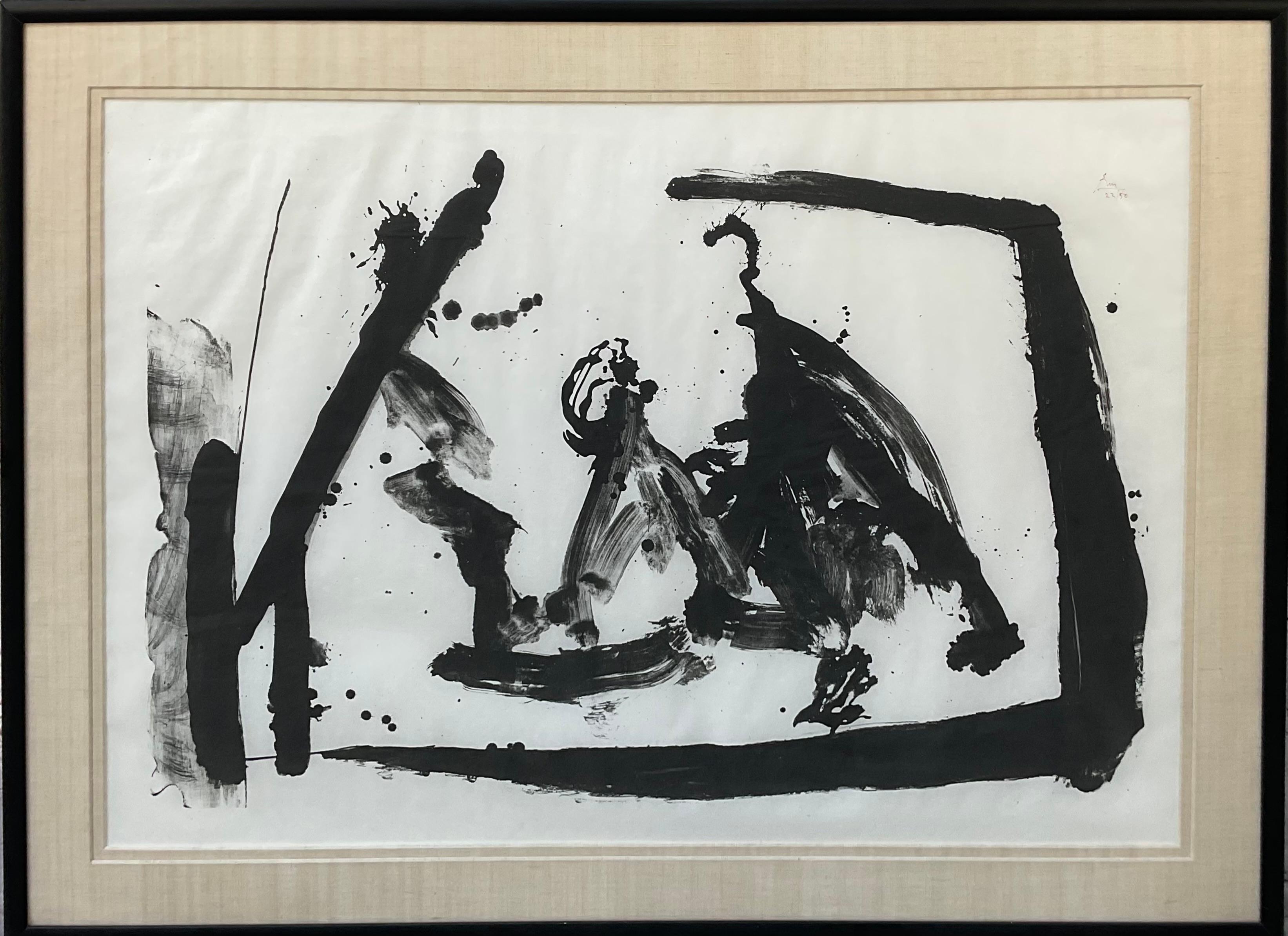 Große Lithographie „La Guerra I“ von Robert Motherwell, signiert im Angebot 3