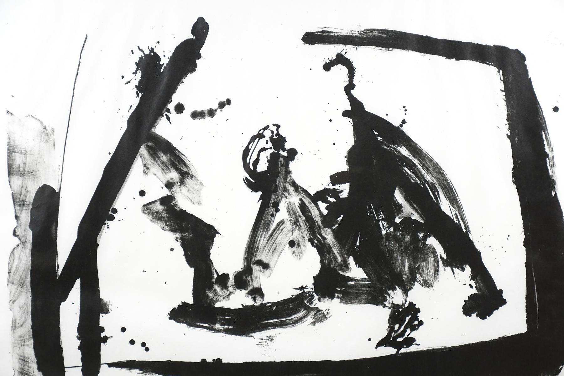  Große Robert Motherwell (Amerikaner 1915-1991) Lithographie mit dem Titel 