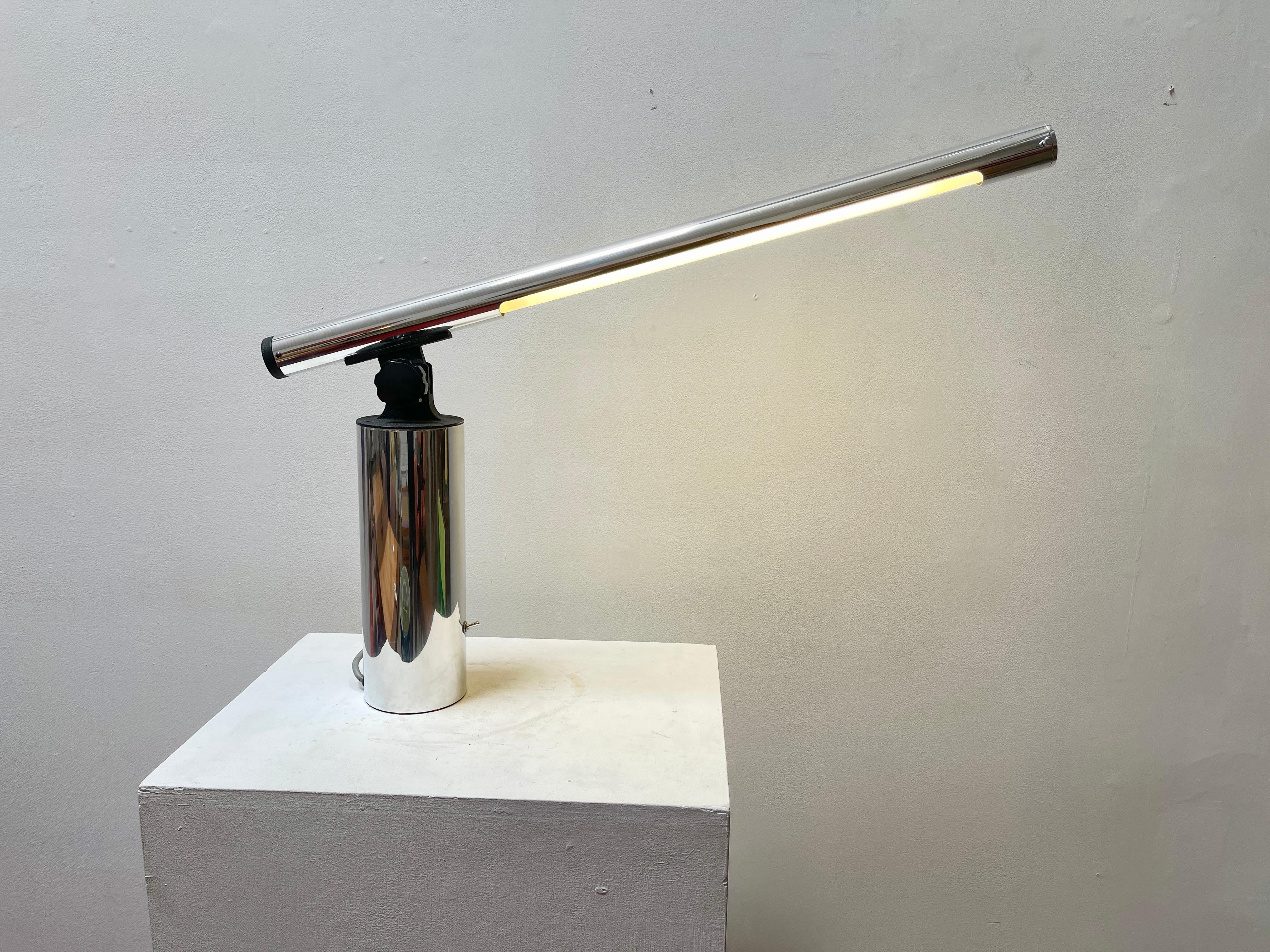 Aluminum Large Robert Sonneman Adjustable Minimalist Modern Table Lamp
