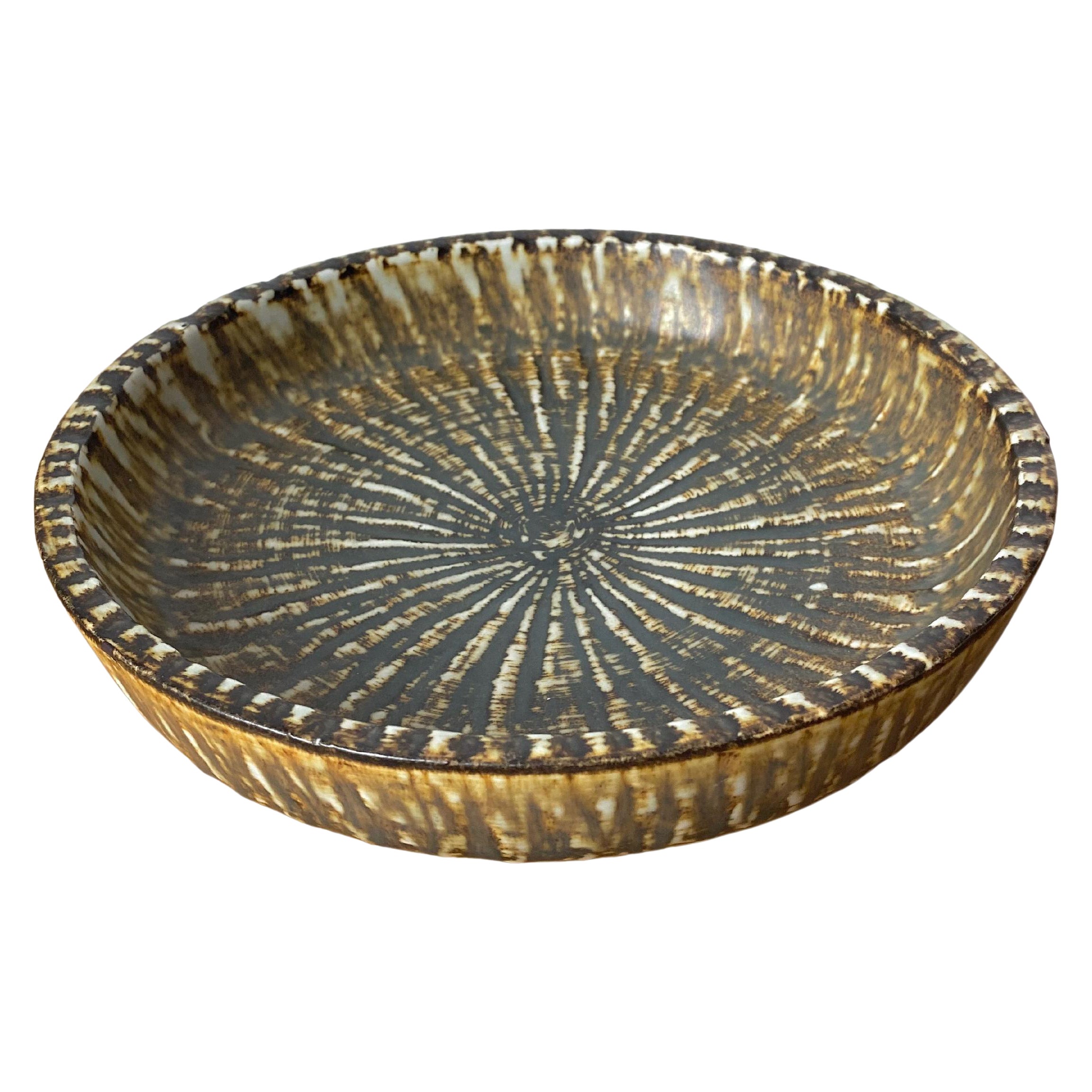 Large Robus Ceramic Bowl by Gunnar Nylund