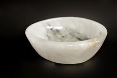 Grand bol en cristal de roche 10" avec rutile d'or