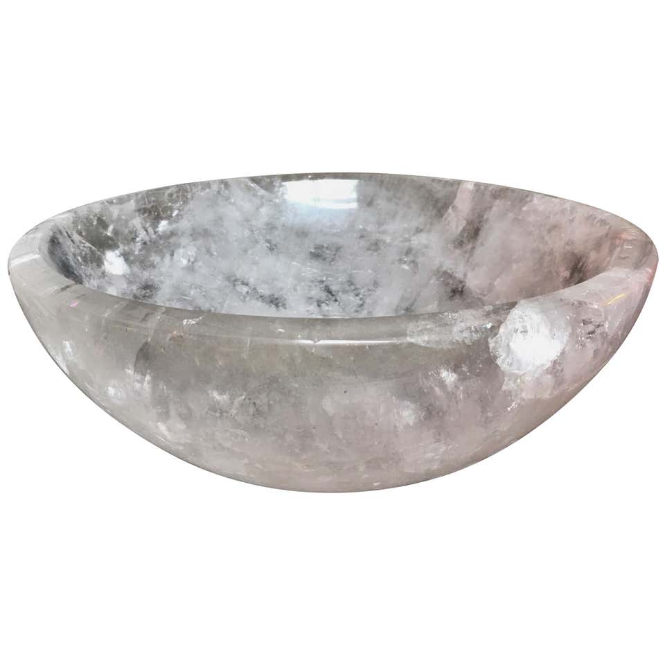 Universal Rocks Bowl Large Rock Crystal Bowl at 1stDibs