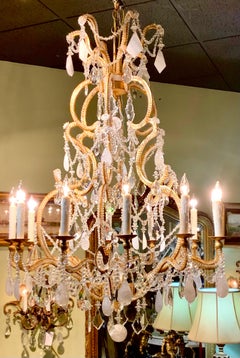 Großer Bergkristall-Kronleuchter