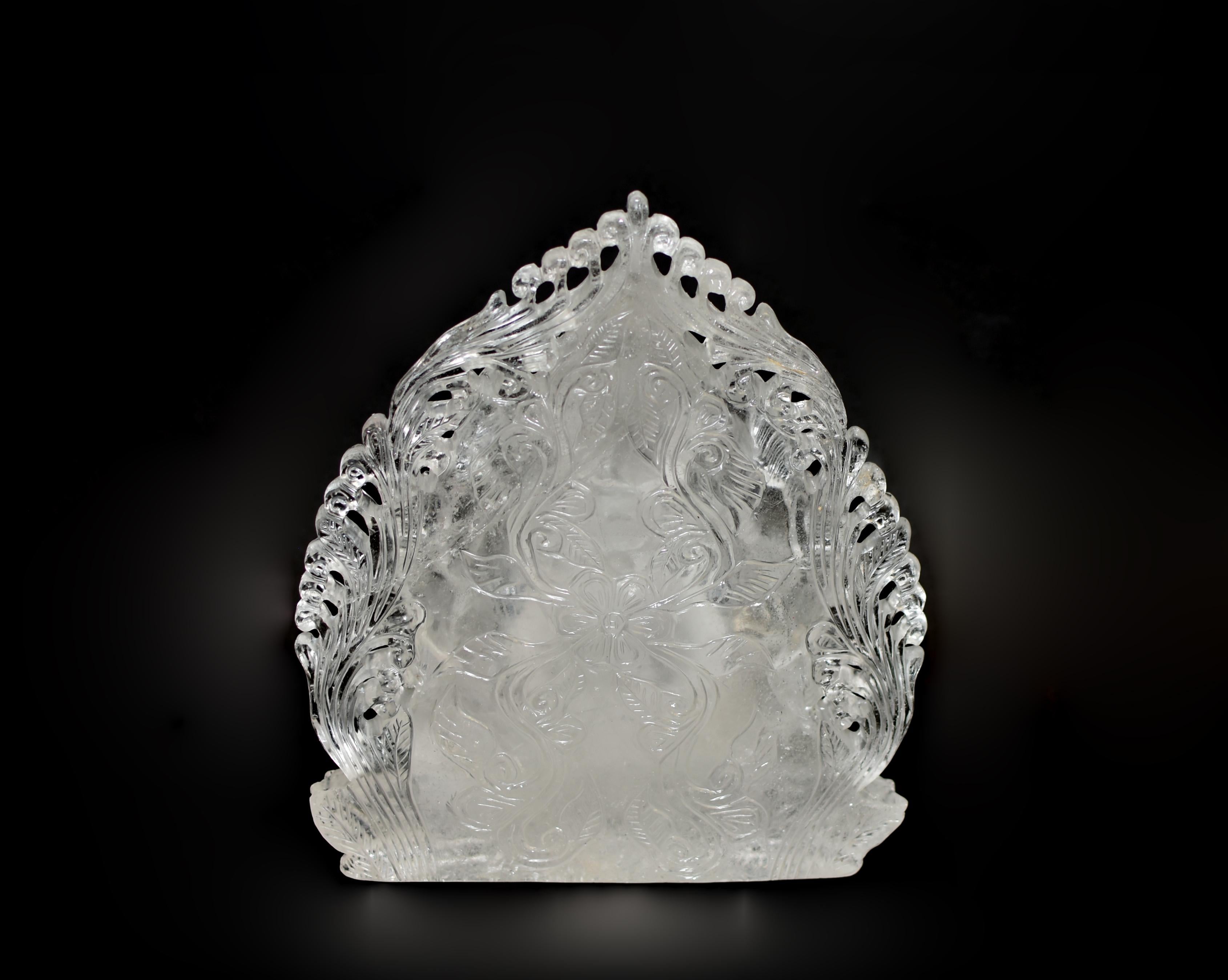 Large Rock Crystal Quartz Ganesha Statue 8.5 lb 7