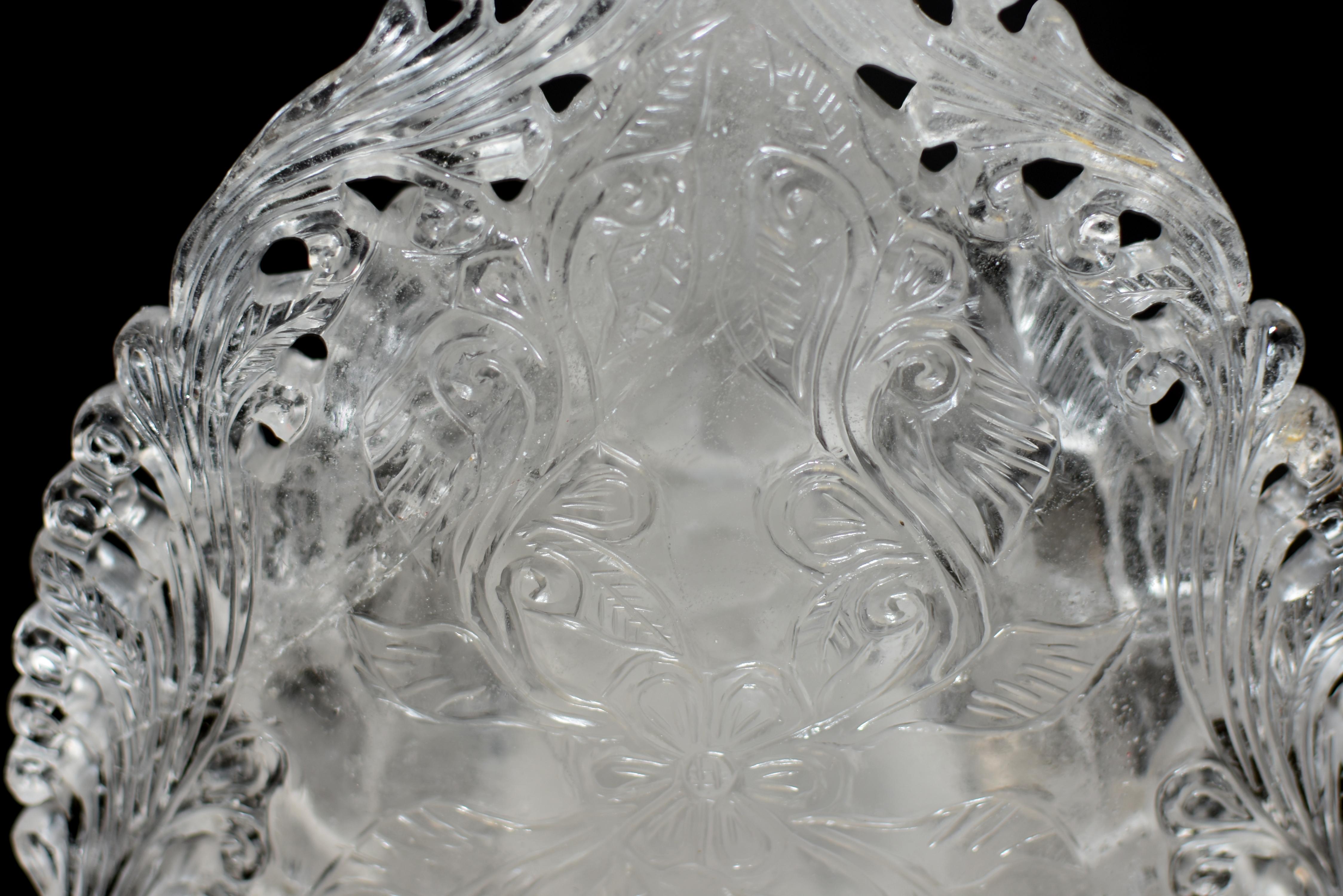 Large Rock Crystal Quartz Ganesha Statue 8.5 lb 8