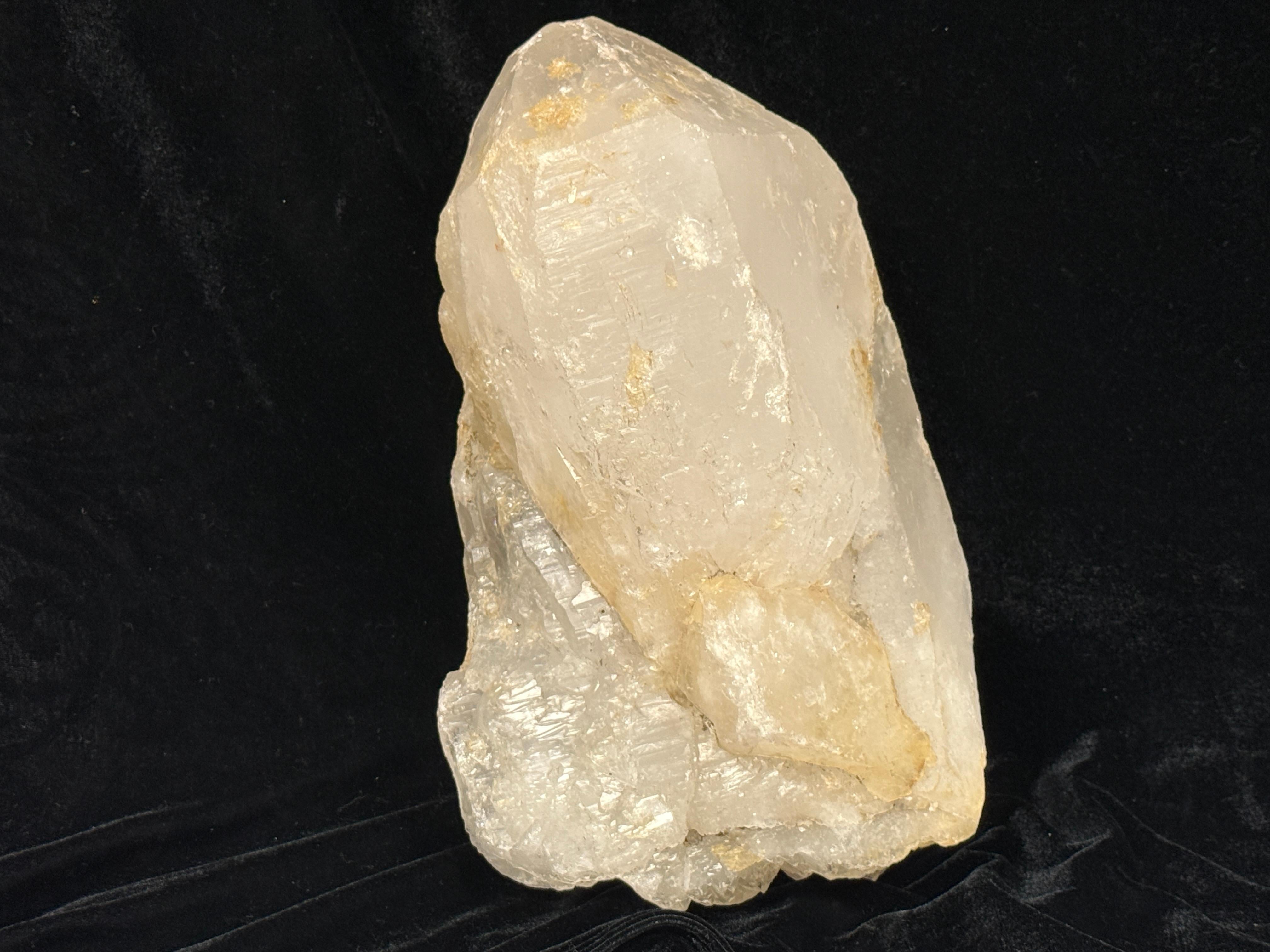 Very nice large and heavy natural Rock Quartz Crystal Fragment. Features natural facets and an irregular shape that adds character. Shape reflects light beautifully. Fragment will make an impressive specimen for display or use in crystal healing.
