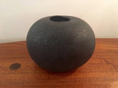 Large "Rock" Hand- blown Glass Vase by Elizabeth Lyons, 2017