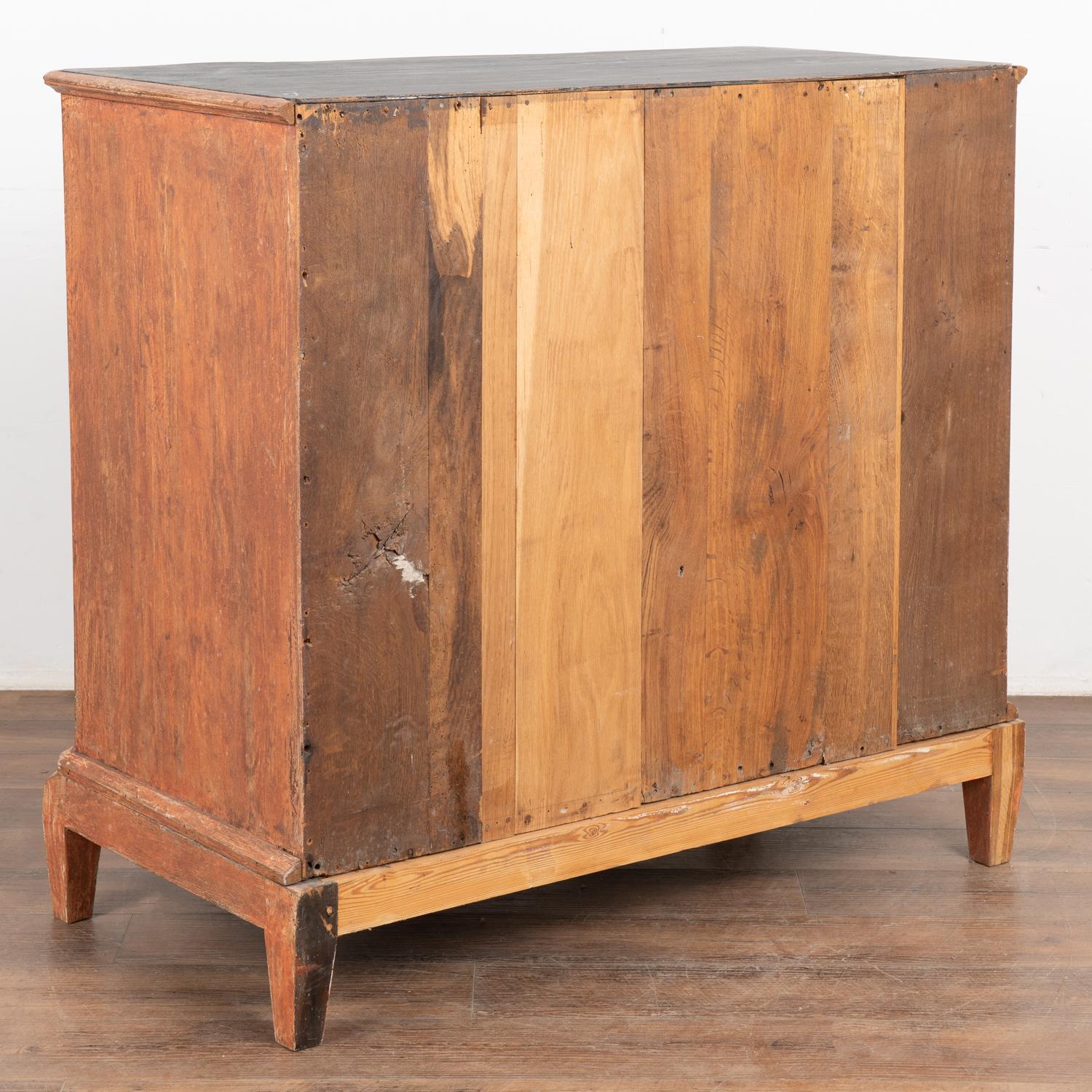  Large Rococo Oak Chest of Drawers, Denmark circa 1770-1800 For Sale 6