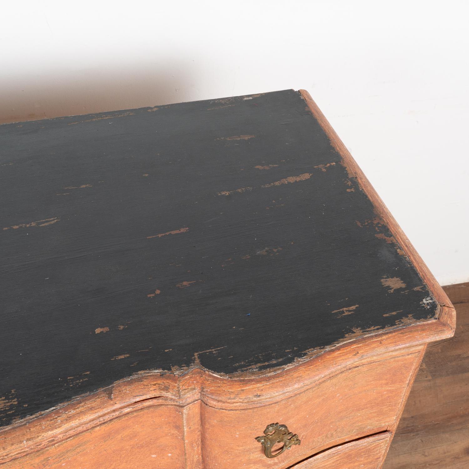 Ottone Grande cassettiera rococò in Oak, Danimarca, 1770-1800 ca. in vendita