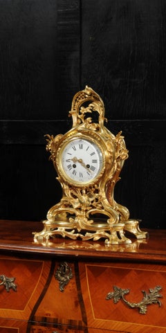 Large Rococo Ormolu Antique French Clock, Music