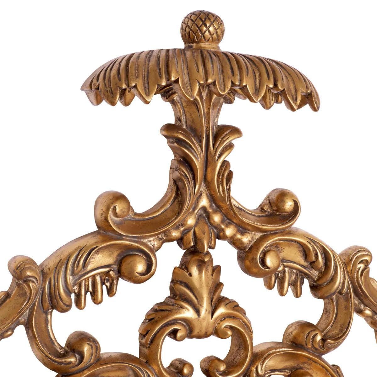 XXIe siècle et contemporain Grand miroir de style rococo en bois sculpté et doré, 20e siècle. en vente