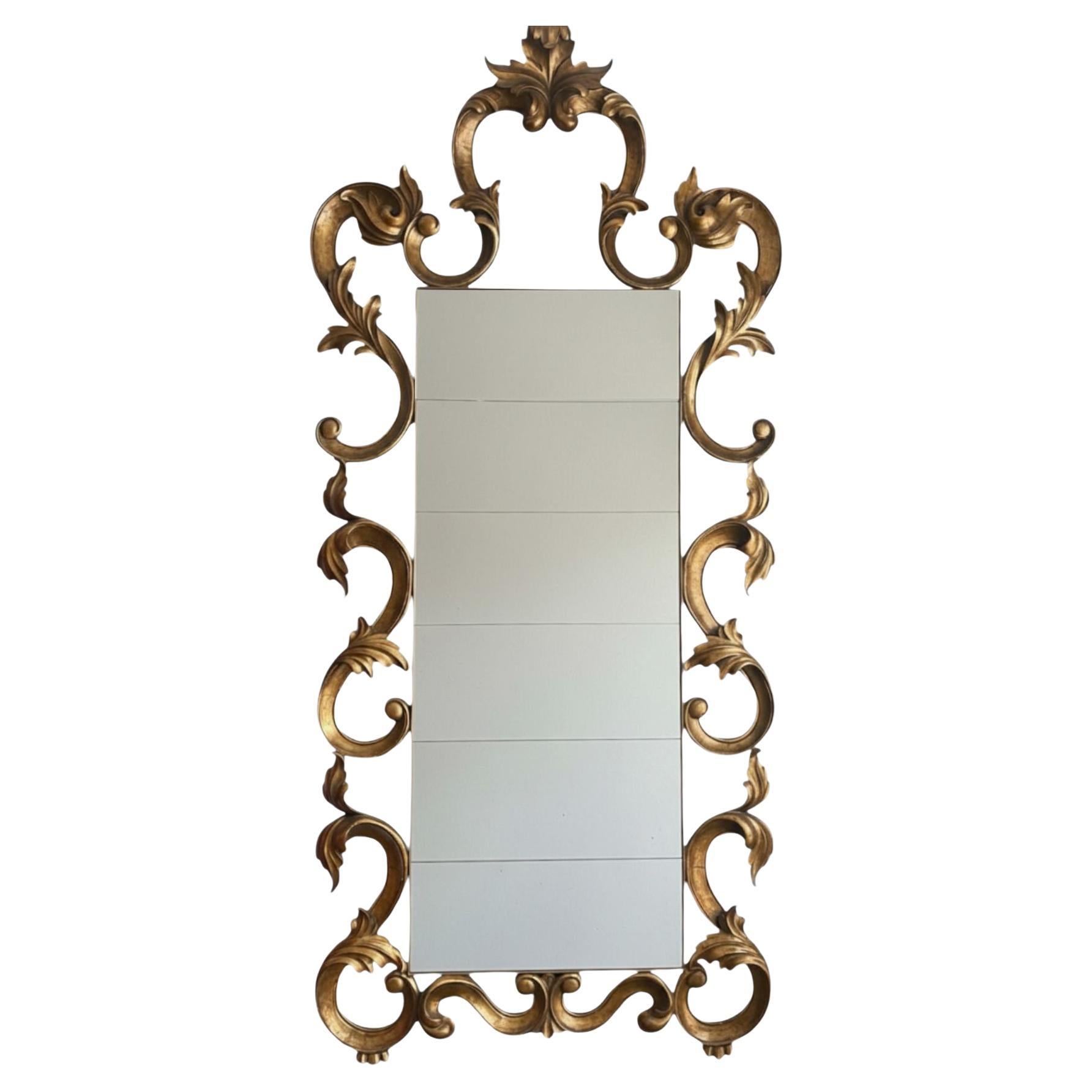 Large Rococo-Style Mirror w/ Gold Frame
Antiqued Mirror. USA, 21st Century