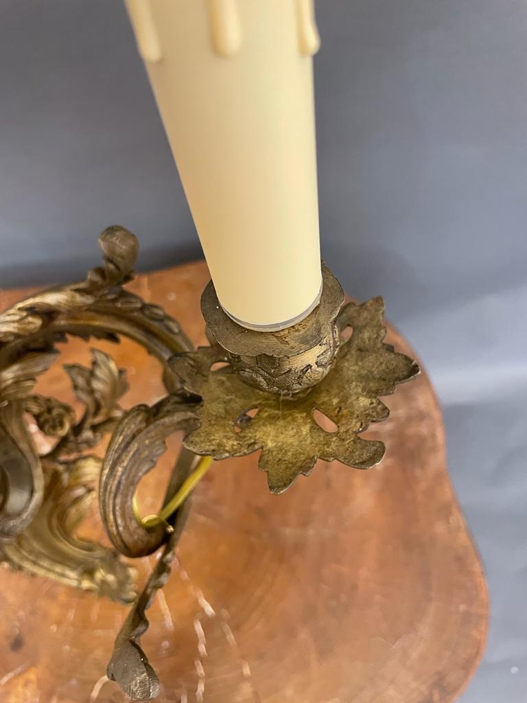 Large Rococo Style Ormolu Wall Light For Sale 3