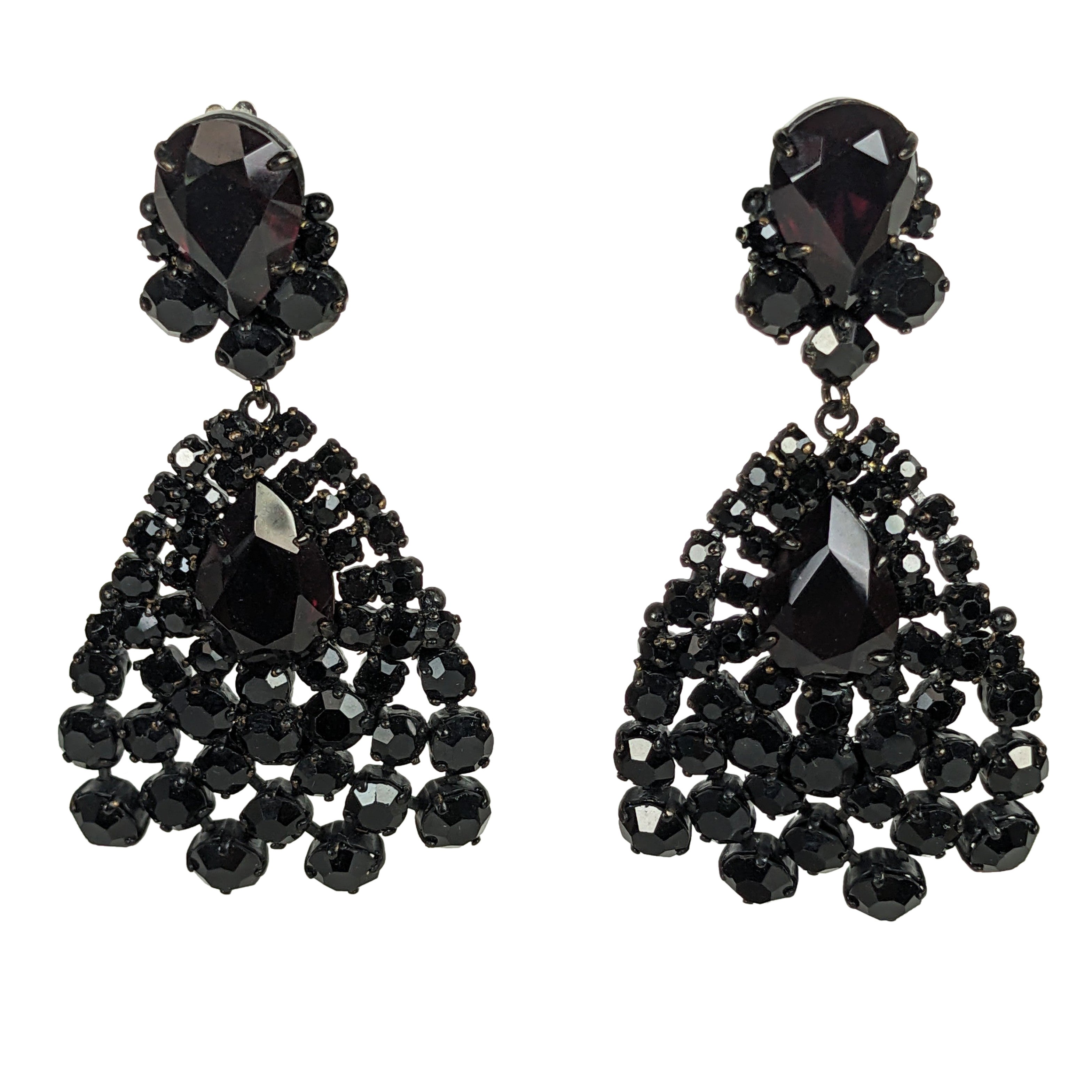 Orecchini grandi Roger Jean-Pierre for Givenchy con getto a lampadina in vendita