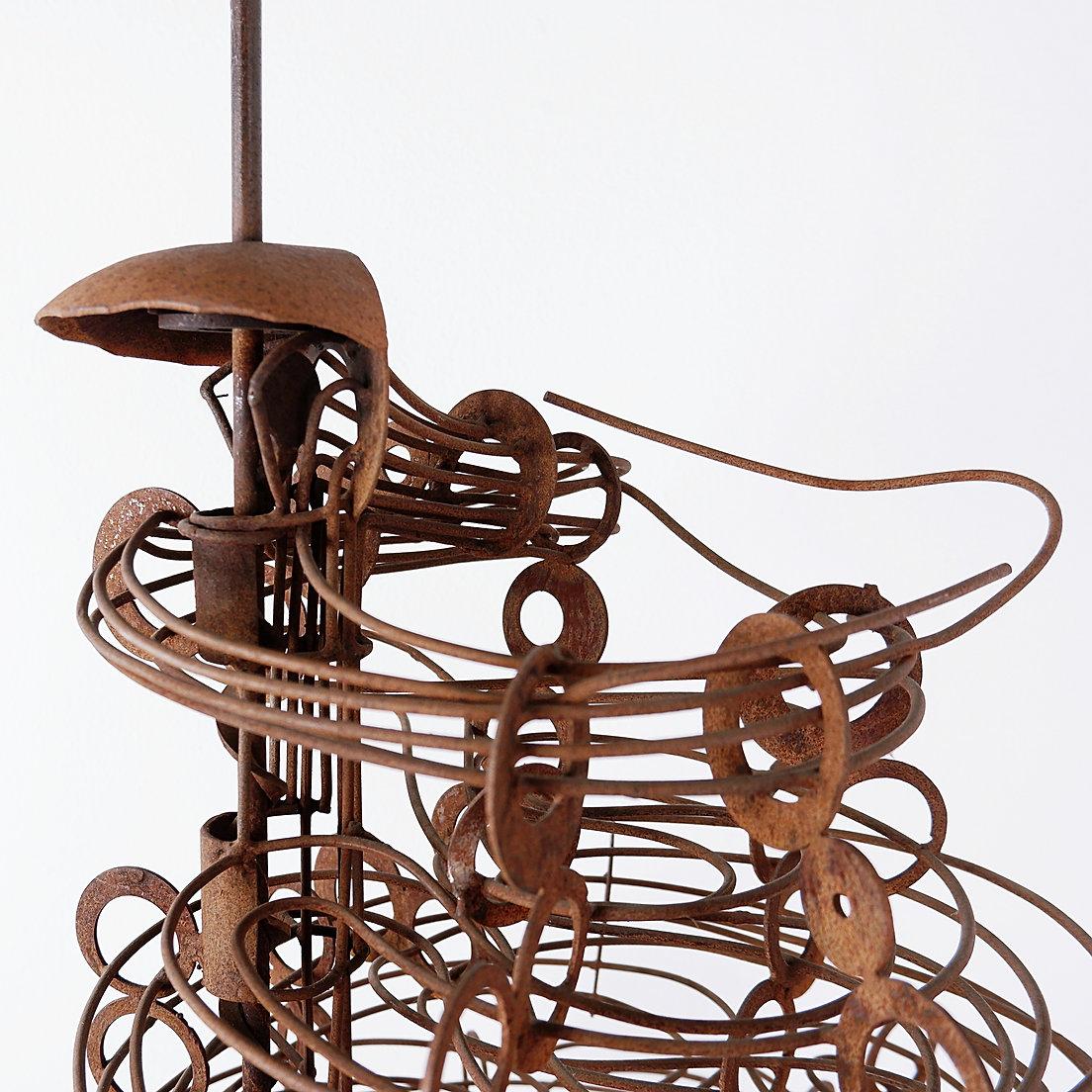 Gran escultura cinética bola rodante : H 179cm - 20thc en venta 7