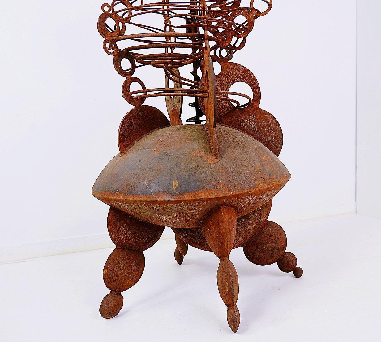 Gran escultura cinética bola rodante : H 179cm - 20thc Cinético en venta