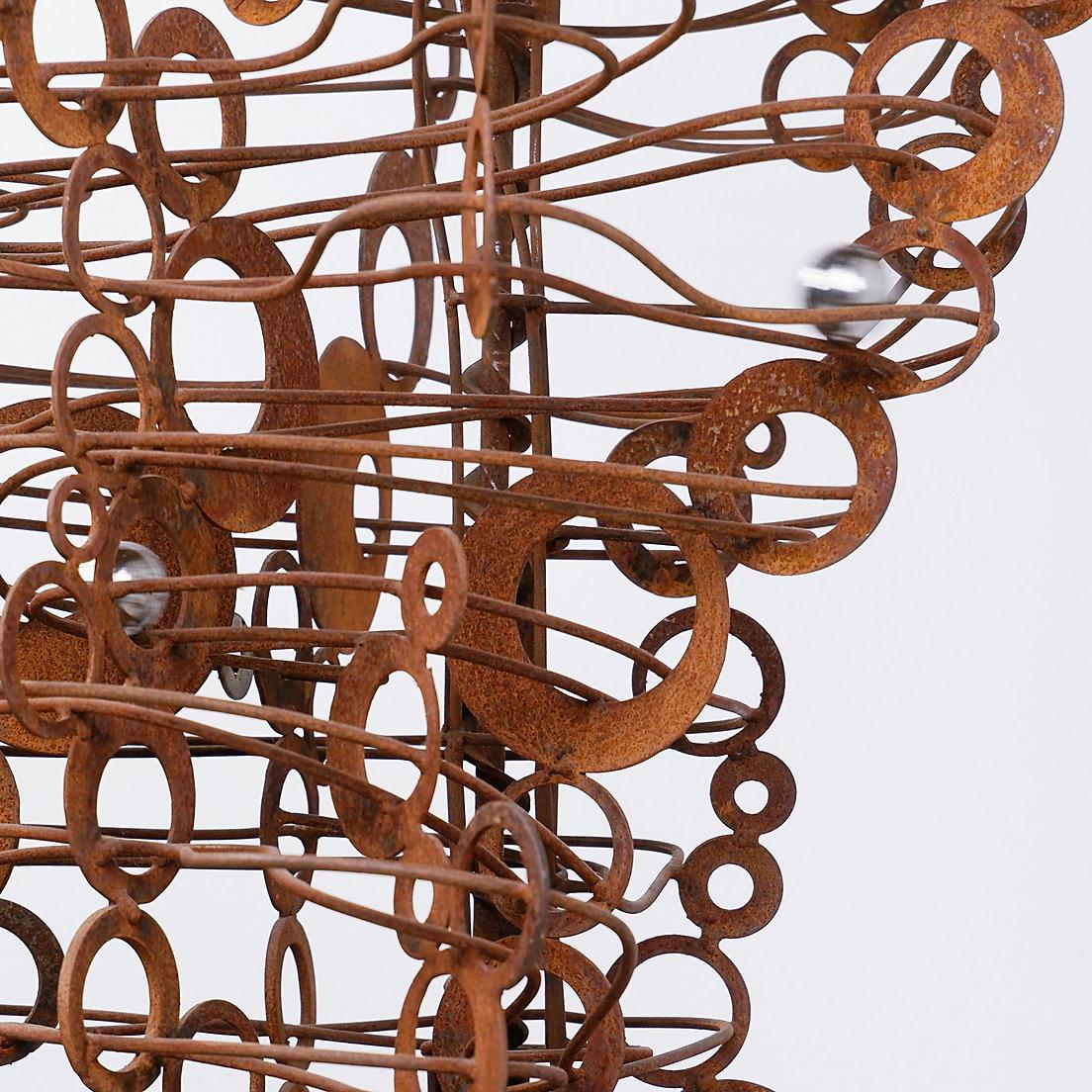 Gran escultura cinética bola rodante : H 179cm - 20thc en venta 1