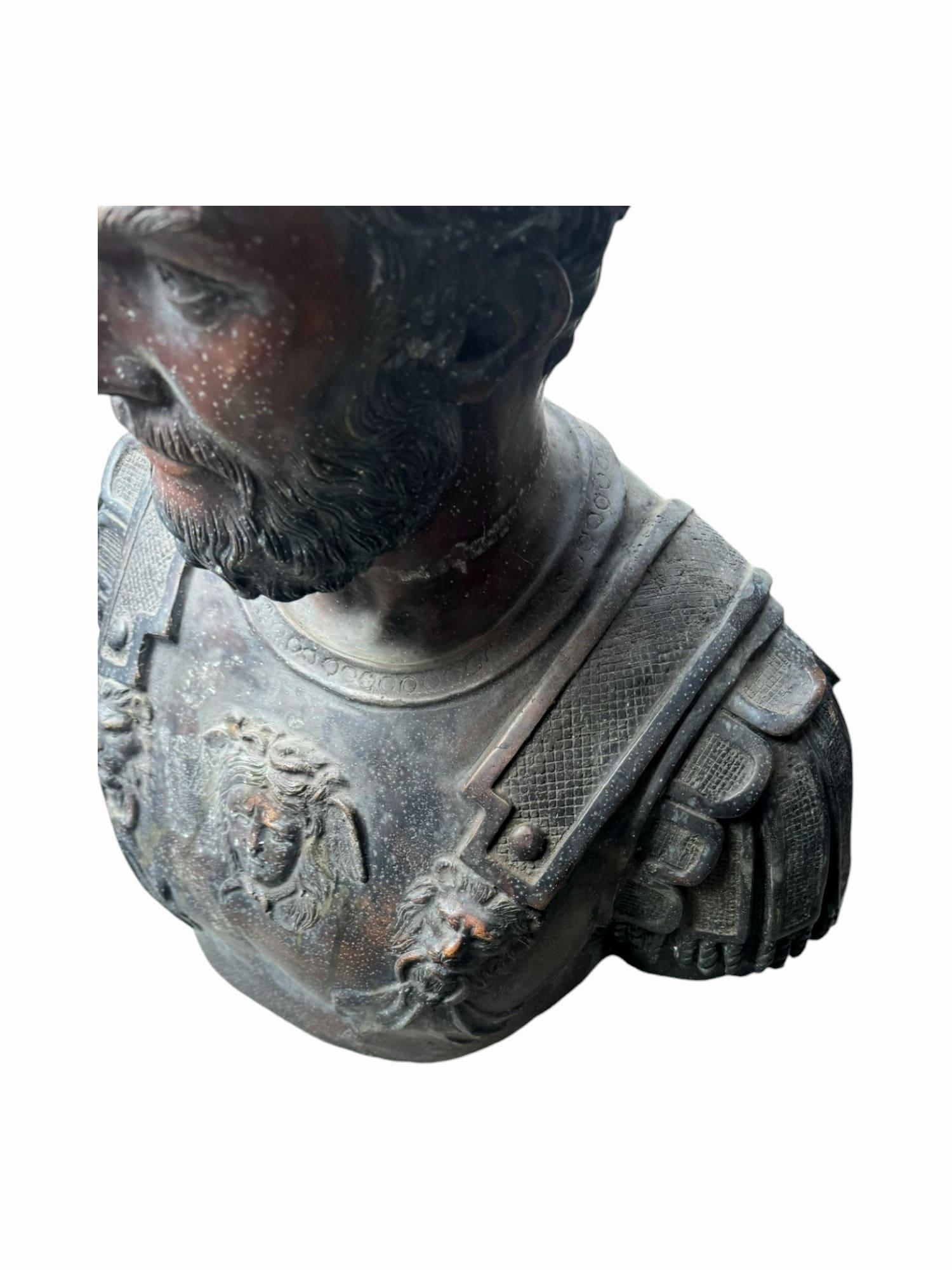 Gran Escultura Romana de Bronce 80 Cm en venta 3