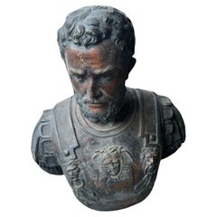Grande scultura romana in bronzo di 80 cm