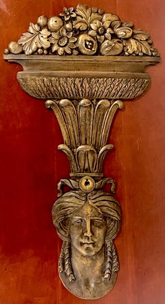 Large Roman Style Bronze Figural Architectural Element