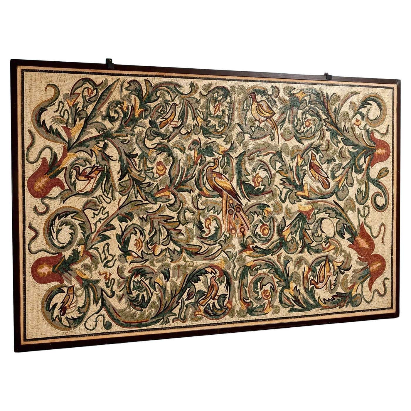 Large Roman Style Mosaic Wall Panel For Sale at 1stDibs