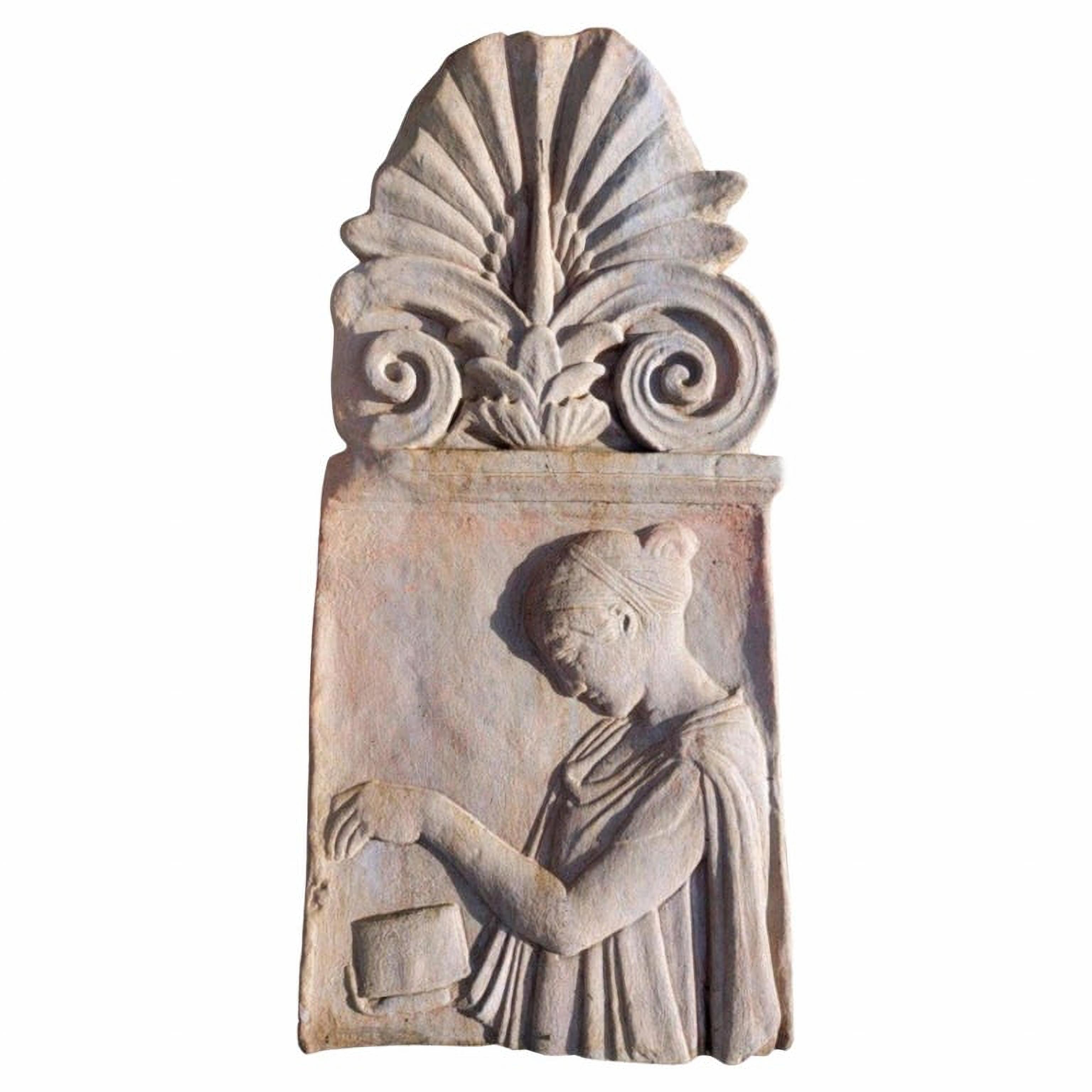 Hand-Crafted Large Roman Terracotta Antefix, Early 20th Century For Sale