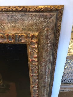 Gran bodegón floral romántico en magnífico marco