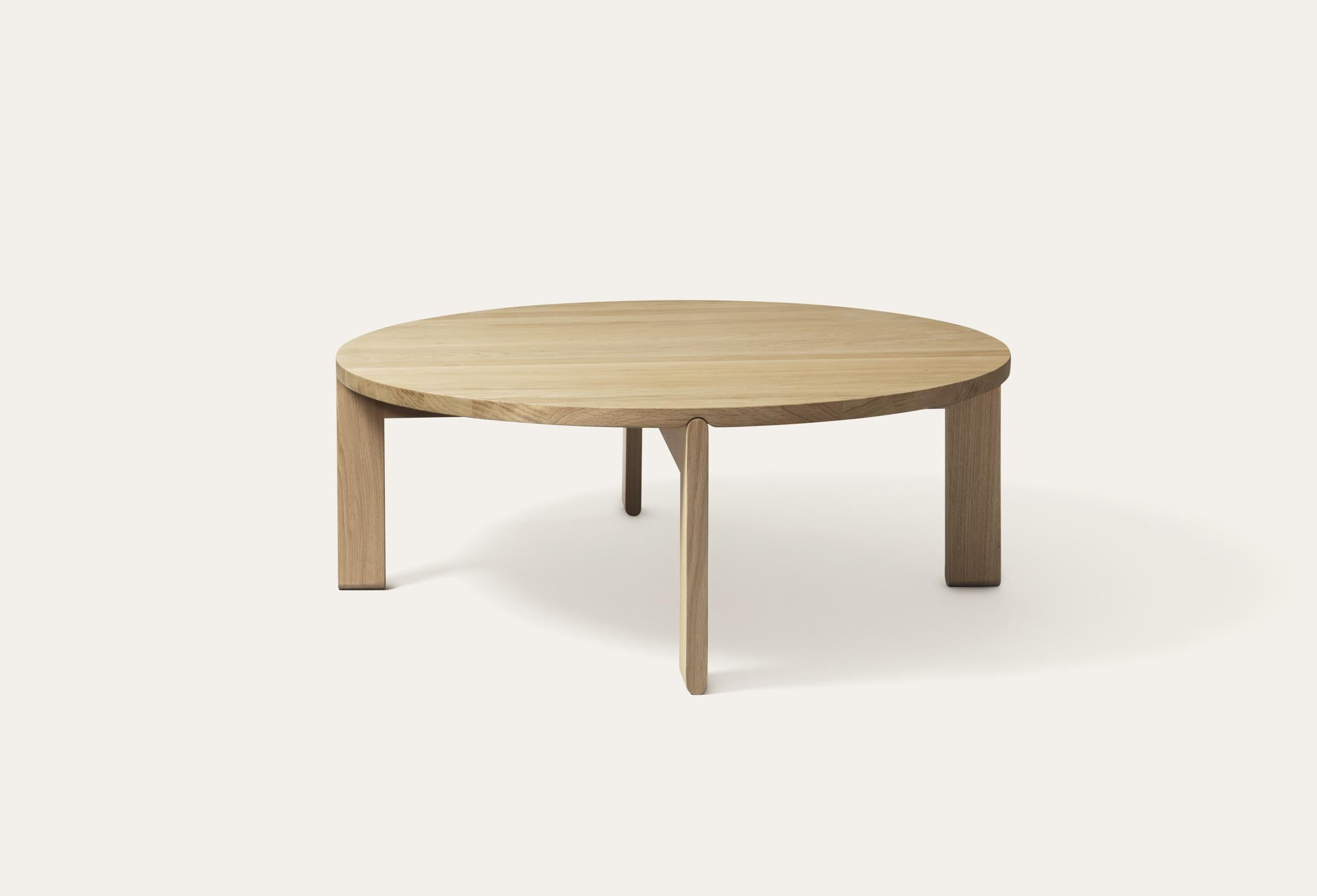 Large Rond Coffee Table by Storängen Design
Dimensions: D 100 x H 38 cm
Materials: oak wood.
Available in other colors and 2 sizes: D100cm, D75cm.

Rond is a coffee table made of solid oak. The different diameters and heights create many