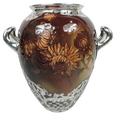 Large Rookwood Art Nouveau Craftsman Silver Overlay Urn Vase