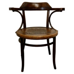 Large Roomy Bentwood Carver Chair    