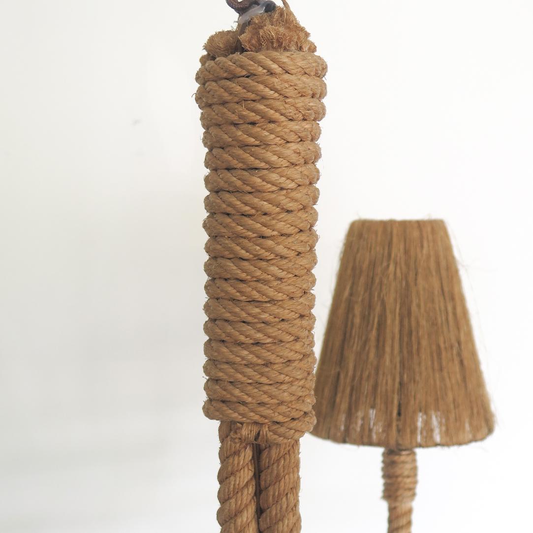 Large Rope Chandelier by Audoux-Minet 4