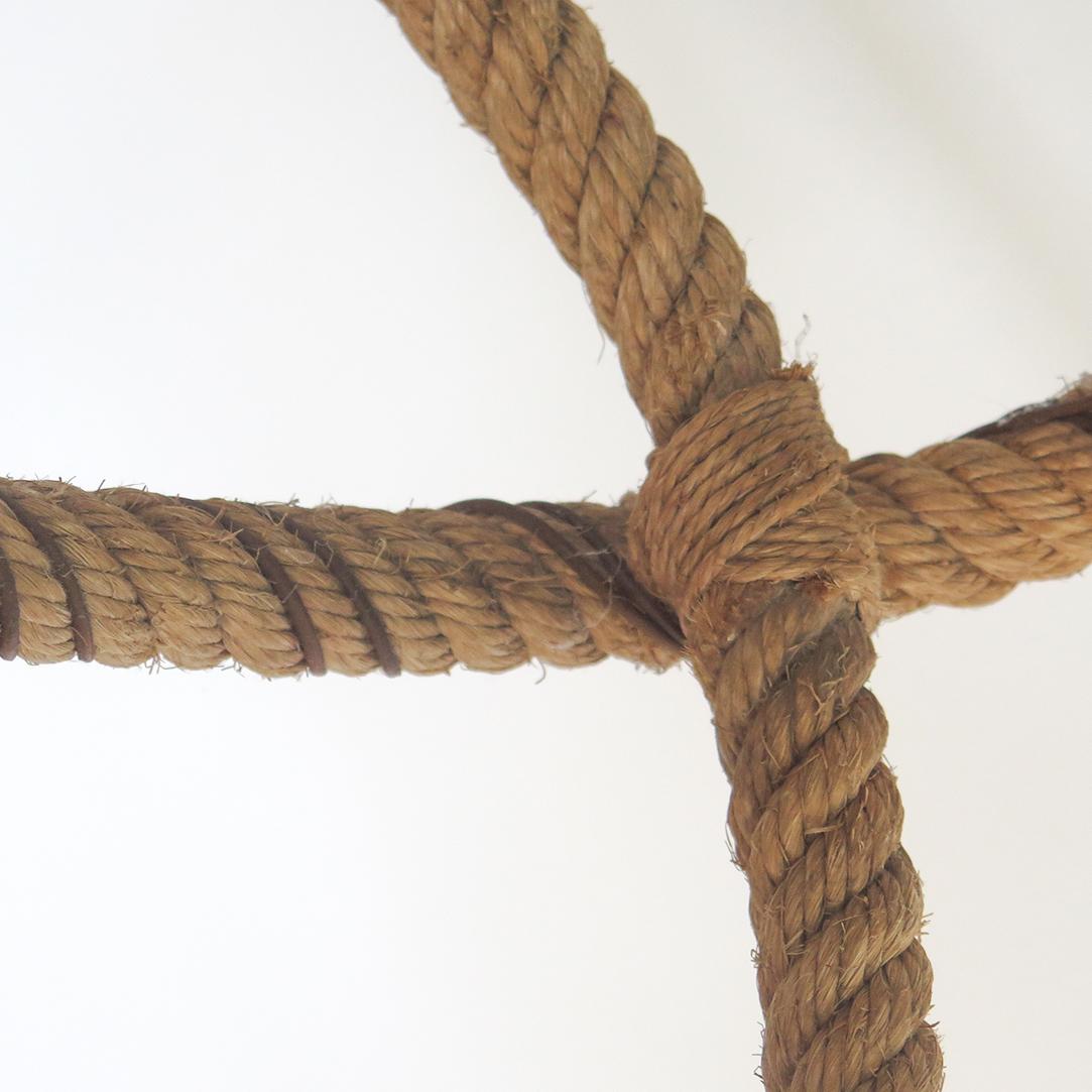 Large Rope Chandelier by Audoux-Minet 5