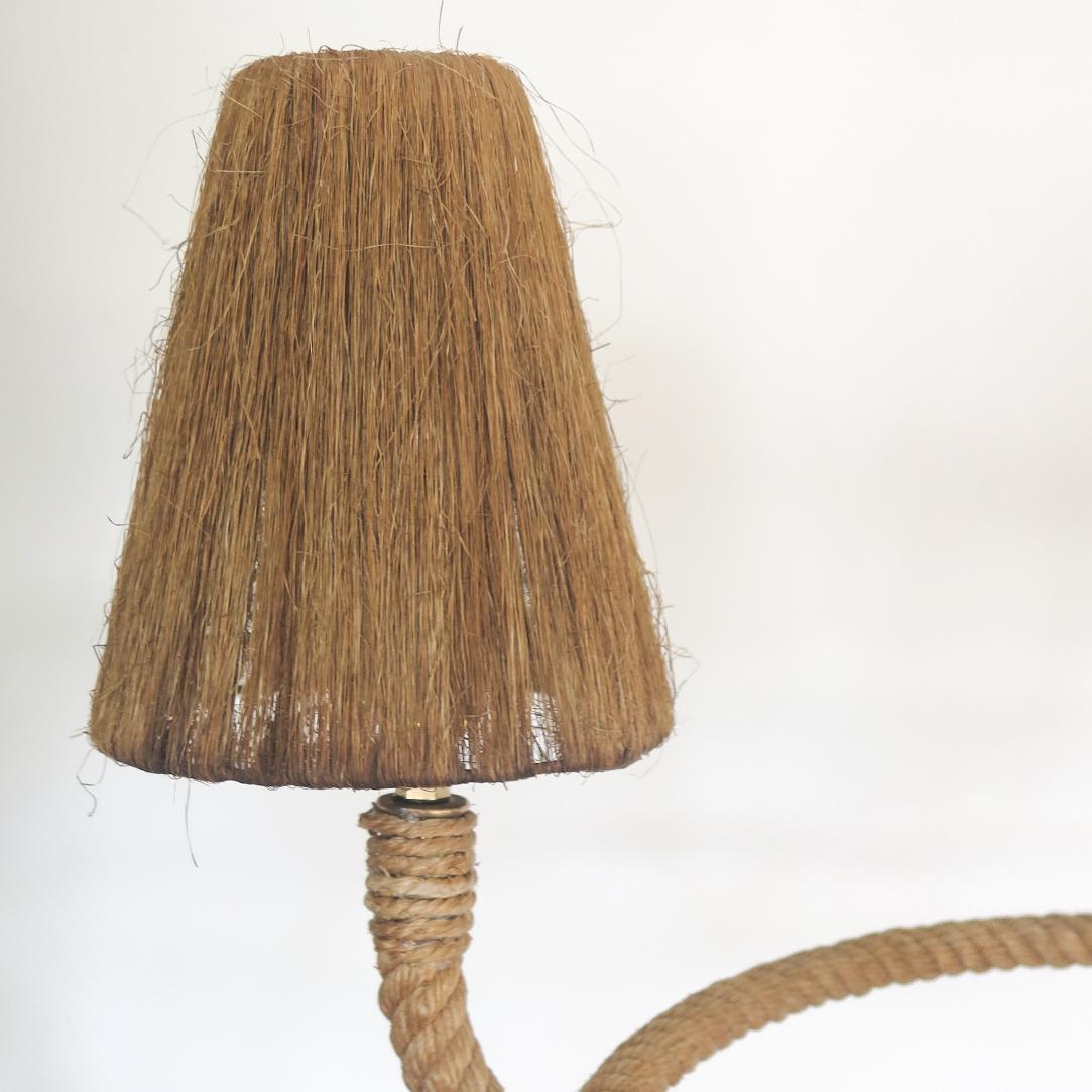 20th Century Large Rope Chandelier by Audoux-Minet