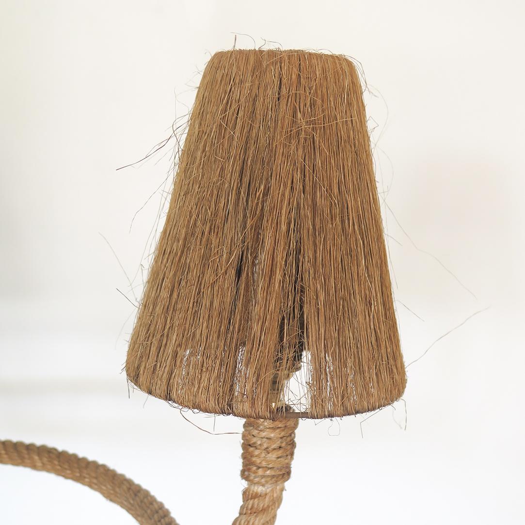 Large Rope Chandelier by Audoux-Minet 1