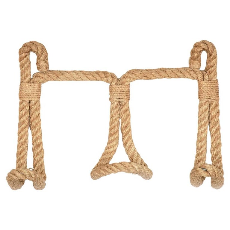 Large Rope Wall Hook by Audoux and at 1stDibs
