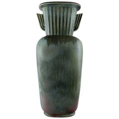 Large Rörstrand "Air Force" Floor Vase in Ceramics by Gunnar Nylund