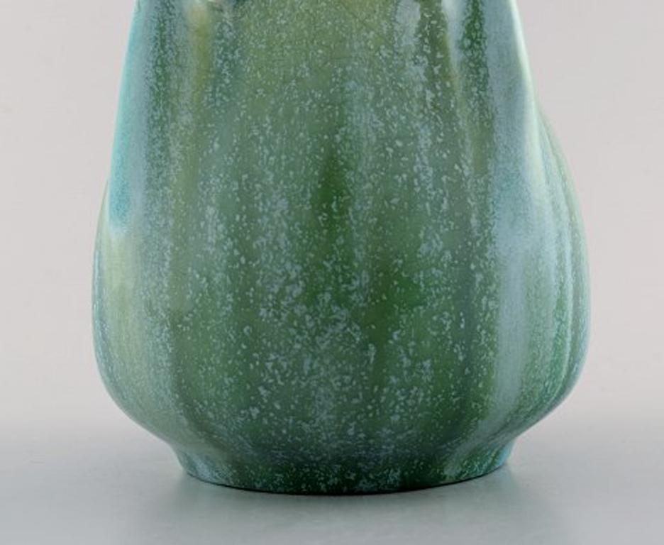 20th Century Large Rorstrand Art Nouveau Crackled/Craquelé Vase in Faience, circa 1900