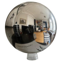 Grande boule de jardin / boule de rose en verre miroir