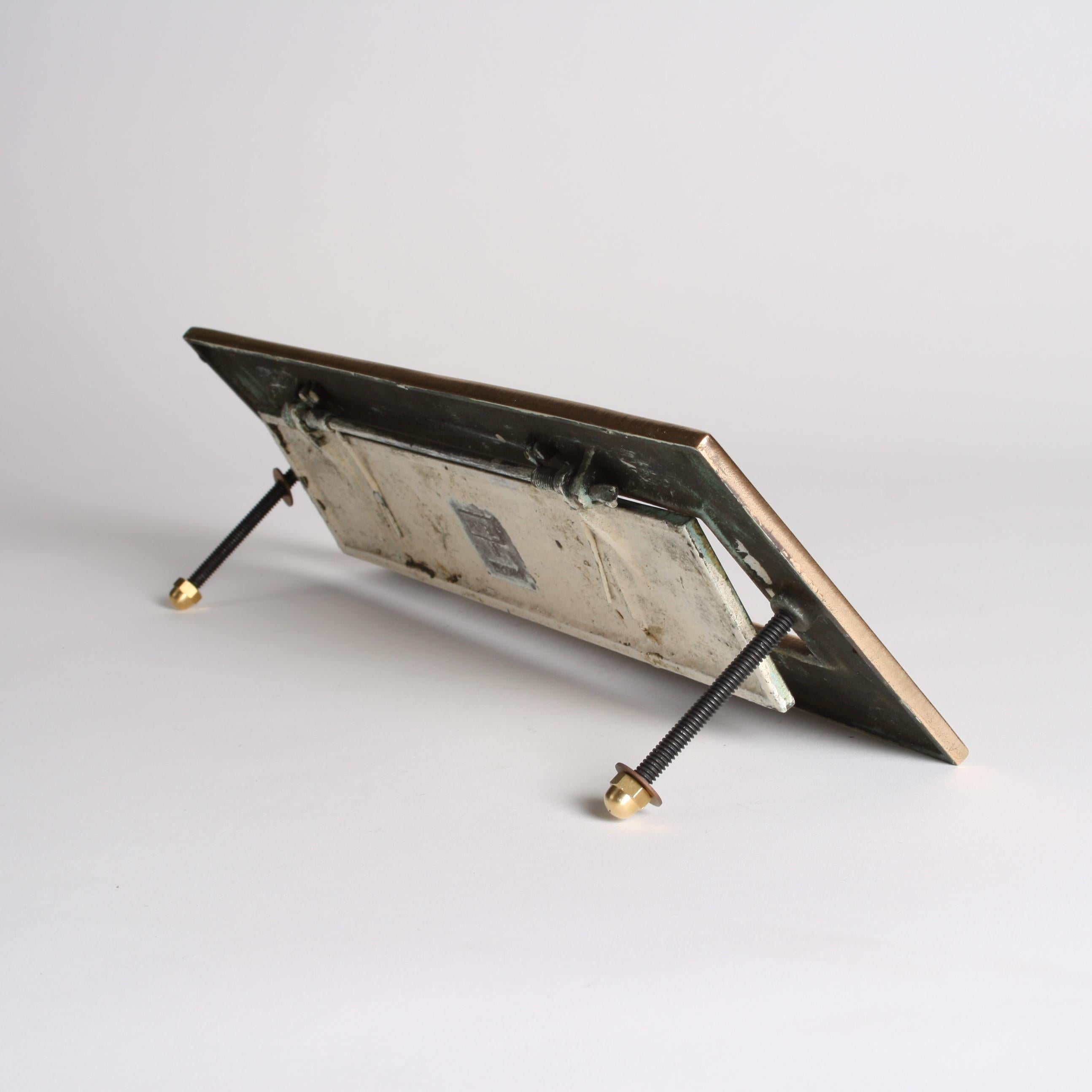 Laiton Grande boîte aux lettres en laiton rose de Stowells en vente