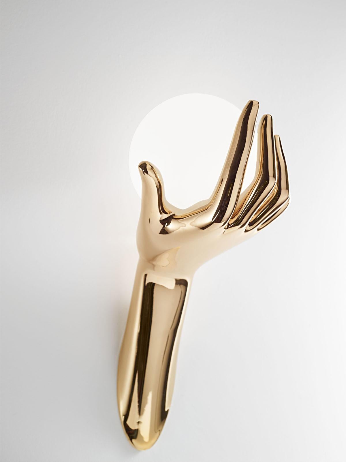 Large Rose Gold Human Wall Lamp by Aggiolight For Sale 1