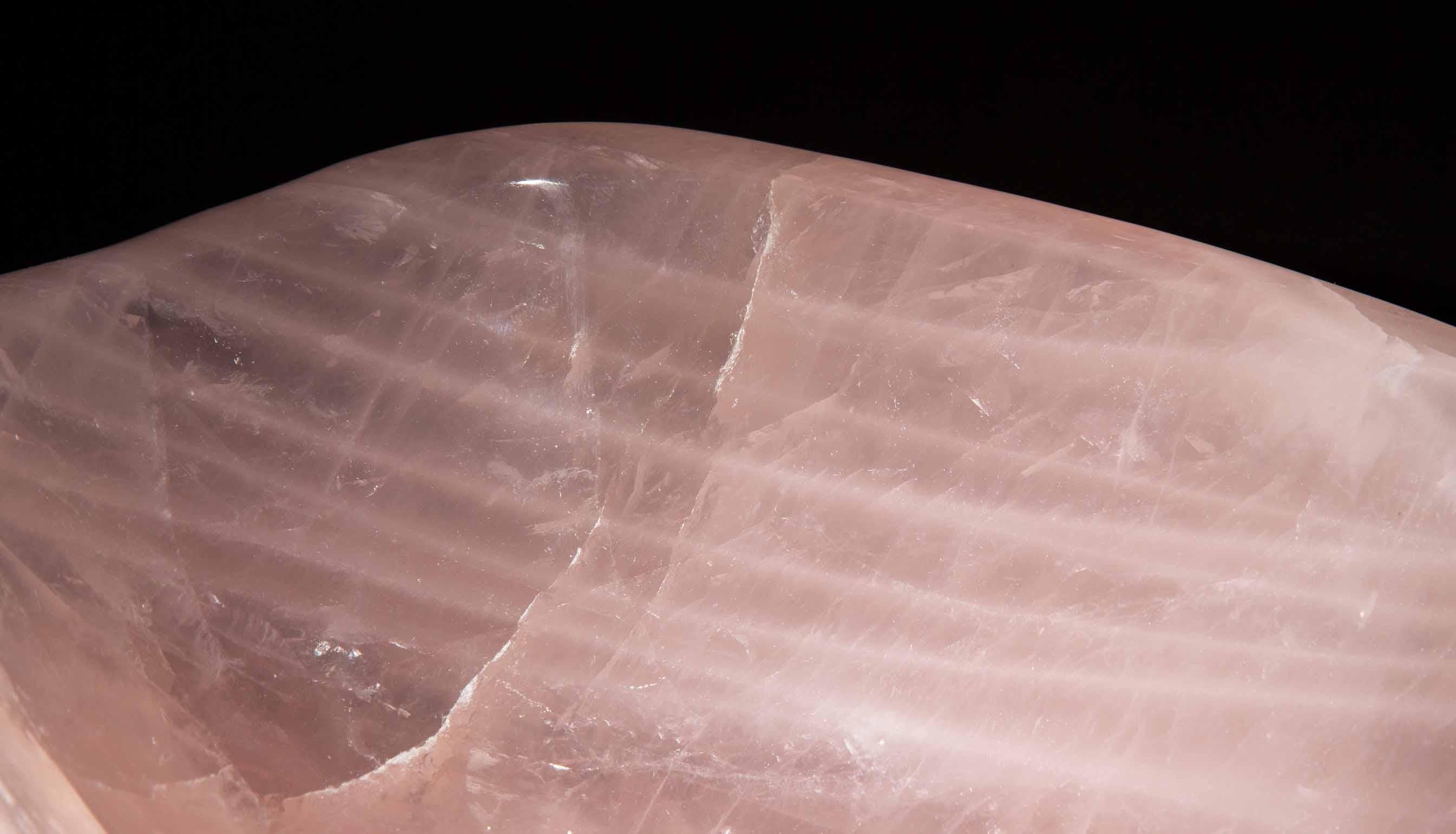 Large Rose Quartz Bowl, 11.5