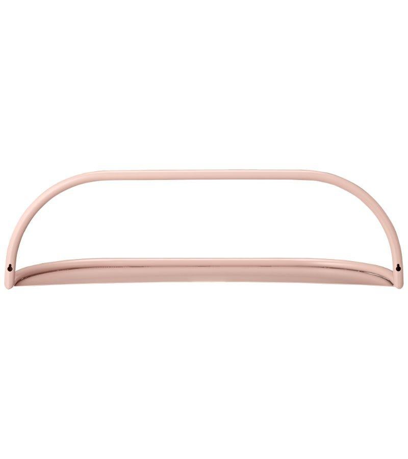 Danish Large Rose Steel Contemporary Shelf For Sale