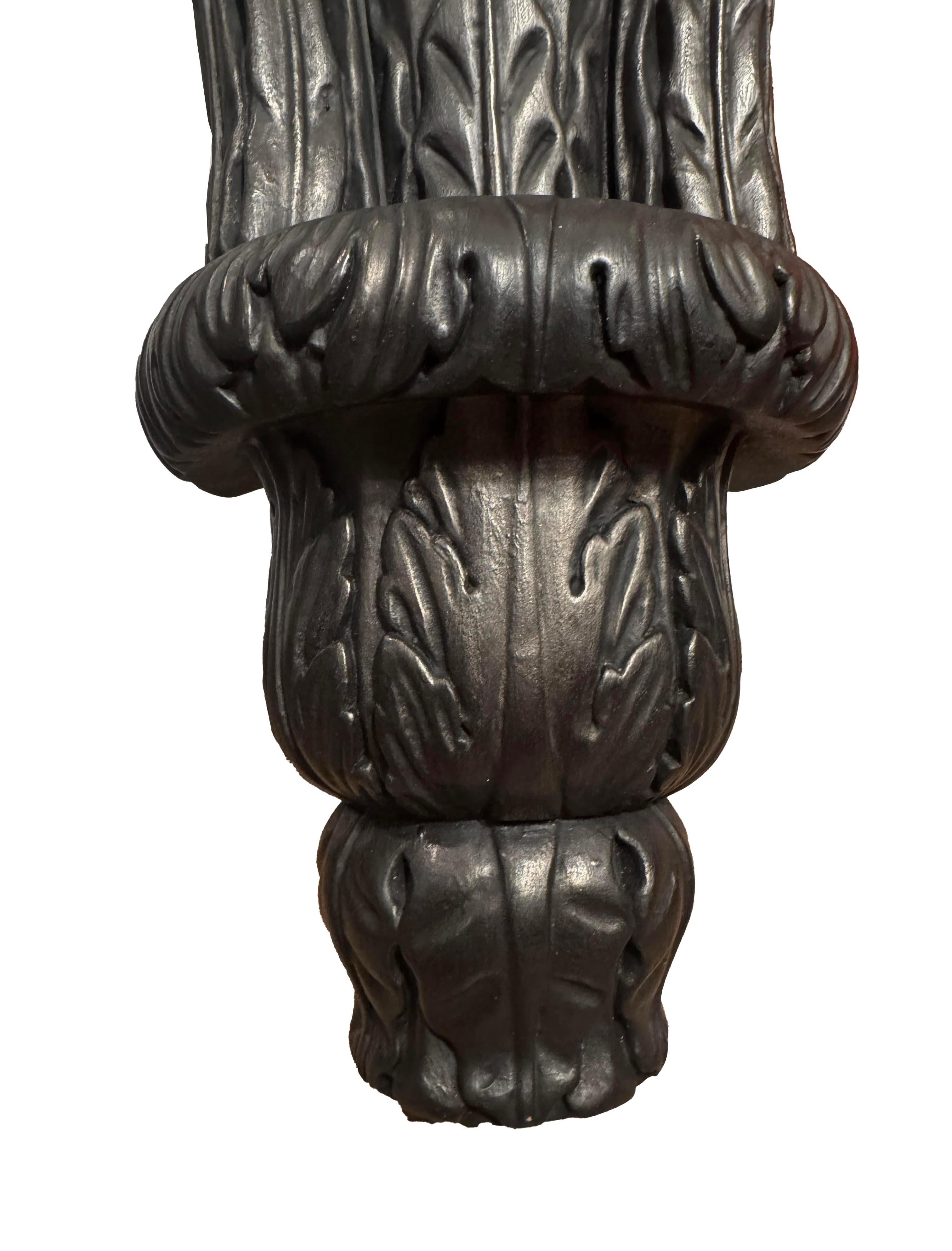 Wood Large Rose Tarlow 3 Arm Candle Sconce For Sale