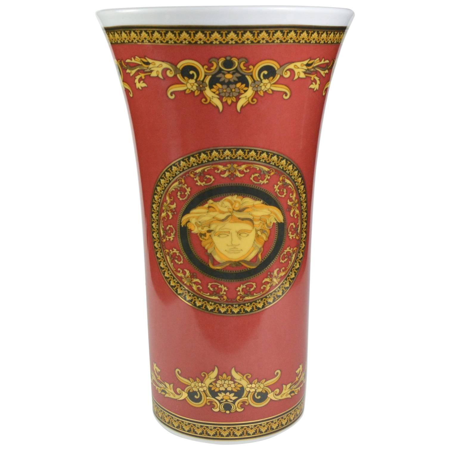 Large Rosenthal Porcelain Vase, Studio-Line Versace Medusa