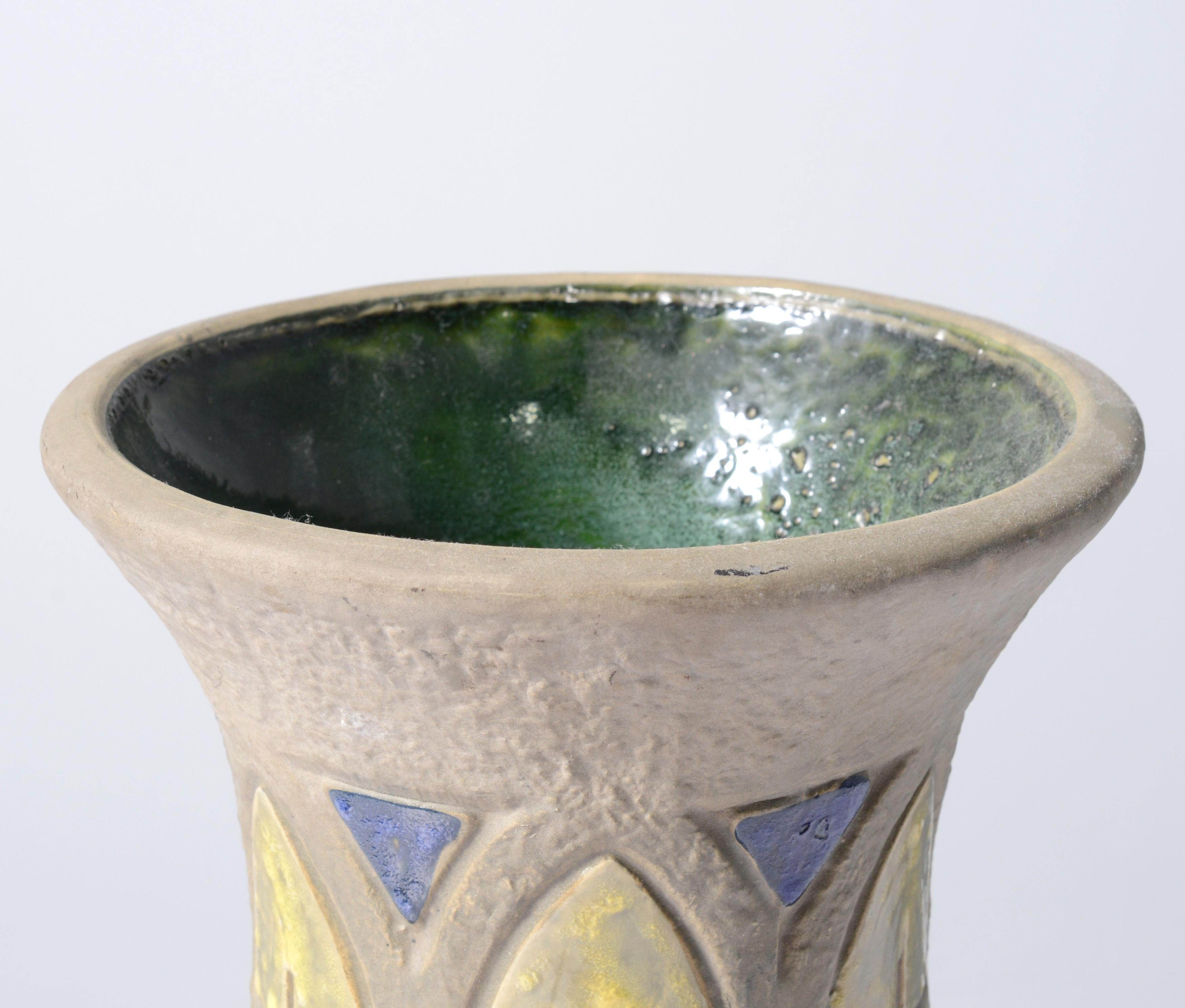 Grande Roseville Pottery Co. Jarrón MOSTIQUE Spade, 15 