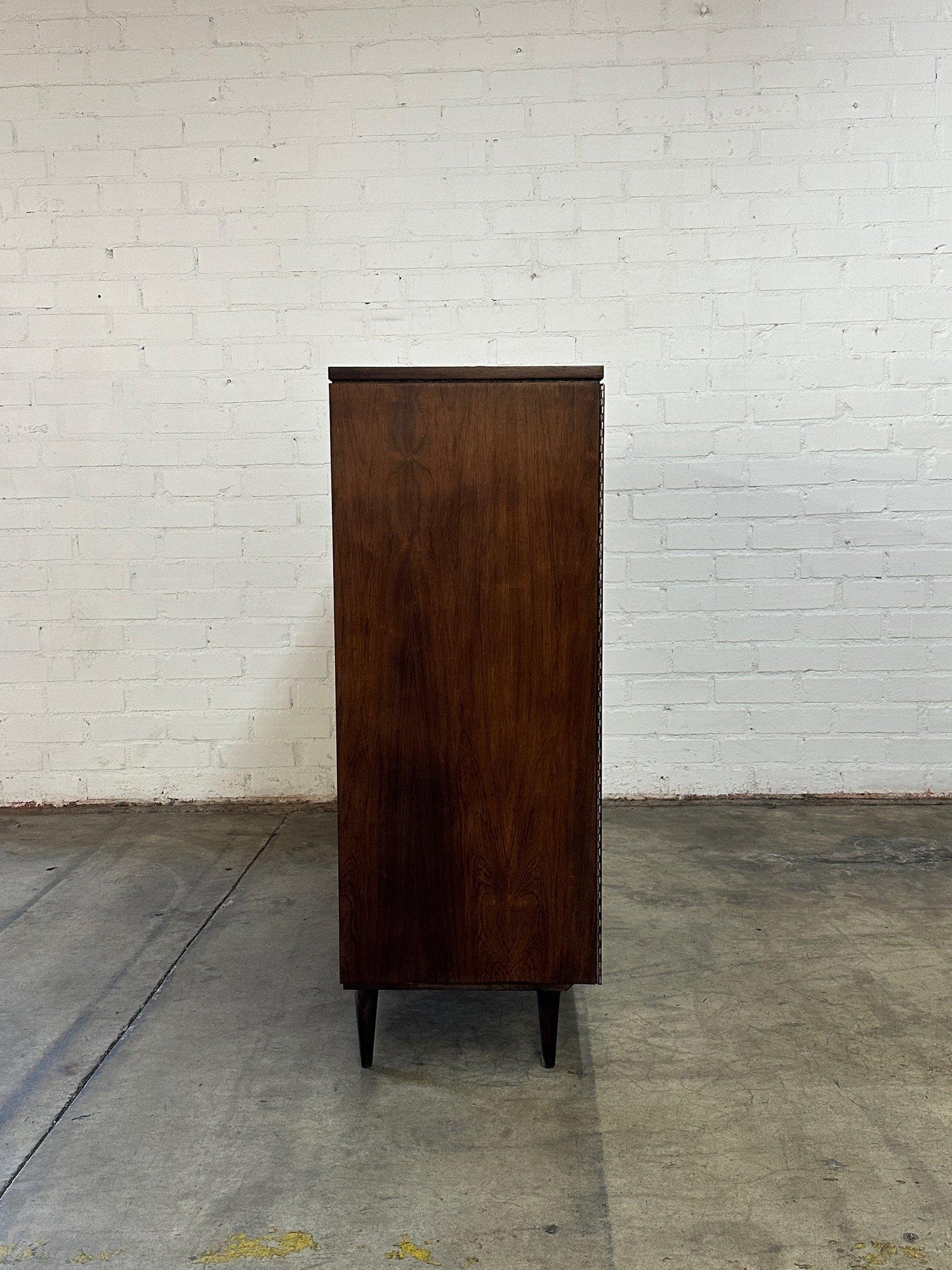 Large Rosewood Armoire circa 1960s For Sale 8
