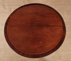Large Rosewood Banded Mahogany Dining Table